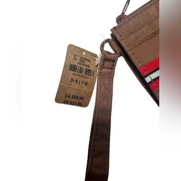 VICTORIA'S SECRET / PINK Cardholder Keychain with Zip, Brown - New - Picture 3 of 6